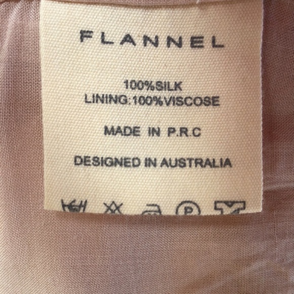 Flannel Australia Silk Montreaux Mini Dress in Blush - Picture 8 of 11